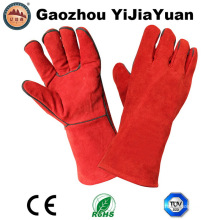 Gants de soudure en cuir séparés à la vache de l&#39;usine de Gaozhou, en Chine avec l&#39;approbation CE